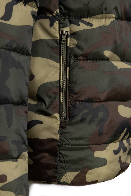 KURTKA ZIMOWA WRANGLER PUFFER JACKET CAMOUFLAGE W4725X4X3 112129014