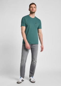 LEE MĘSKA KOSZULKA LEE POCKET TEE EVERGREEN 112355581