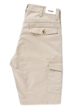 KRÓTKIE SPODENKI WRANGLER CARGO SHORT CAMEL WASHED W15DHC49J 112126785