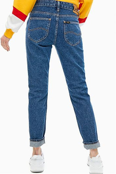 LEE ELLY SLIM DAMSKIE SPODNIE JEANSOWE JEANSY STRAIGHT BLUE L30XGAPT 112106866