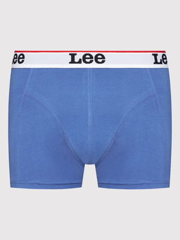 LEE 2-PACK TRUNK MĘSKIE BOKSERKI OBCISŁE LOGO WHITE/BLUE LP03CKWT 112145717