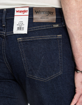 Męskie Spodnie Jeansowe Wrangler Regular Fit Rinse 112352894