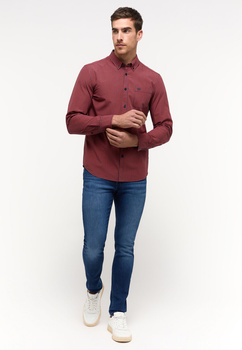 Męska Koszula MUSTANG Chester Gingham Check Orange Navy 1014765 12549