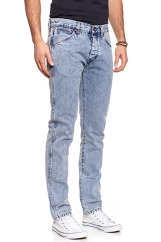 SPODNIE MĘSKIE WRANGLER REGULAR TAPERED BY SPEEDY BLUE W11R05184 112126025