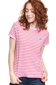 LEE T SHIRT DAMSKI STRIPE TEE FROST PINK L43JTYMC 112109644