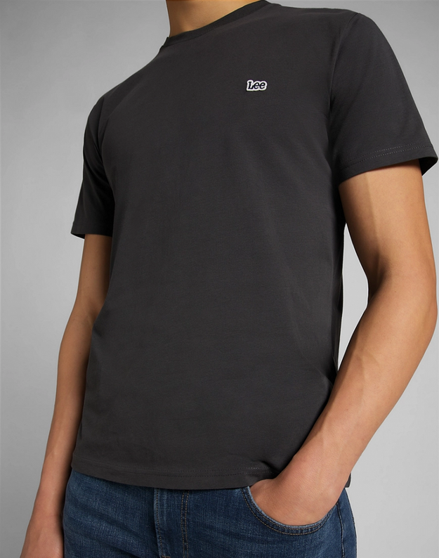 MĘSKI T-SHIRT LEE SS SMALL LOGO TEE WASHED BLACK L60UFQON 112113584