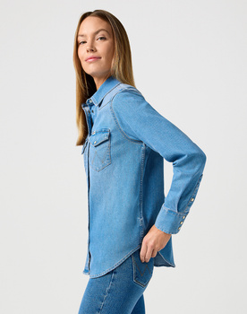 WRANGLER DAMSKA KOSZULA JEANSOWA WRANGLER WESTERN SHIRT SOFT EARTH 112362327