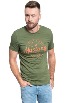 T-SHIRT MĘSKI MUSTANG LOGO TEE CYPRESS 1009937 6348