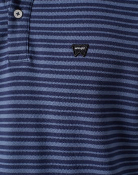 WRANGLER MĘSKA KOSZULKA WRANGLER SS STRIPE POLO NAVY 112351395