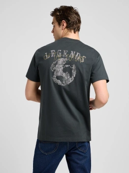 MESKA KOSZULKA LEE RELAXED GRAPHIC TEE WASHED BLACK 112370512