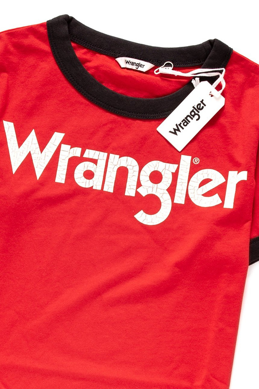 WRANGLER RINGER TEE FORMULA RED W7385G2WO 112131050