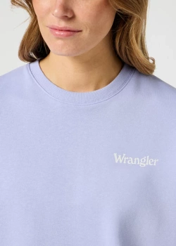 DAMSKA BLUZA WRANGLER REGULAR SWEAT SWEET LAVENDER 112355290