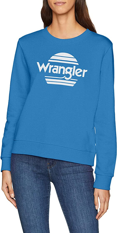 BLUZA WRANGLER CREW SWEAT DEEP WATER W608-6H-ADF 112130463