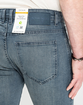 Męskie Spodnie Jeansowe Tom Tailor TTJOSH REGULAR mid stone blue grey denim 1048363 10162