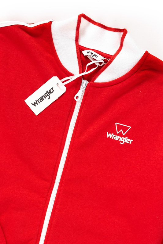 WRANGLER ZIP THRU SWEAT TRUE RED W605RIC74 112130407