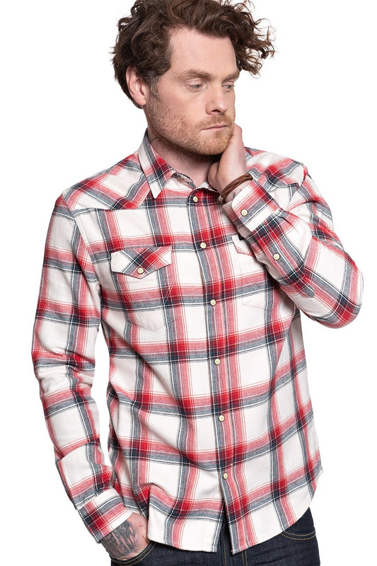 KOSZULA MĘSKA WRANGLER LS WESTERN SHIRT RAINY DAY W5A0T2XGI 112129944