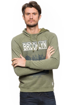 TOM TAILOR CITY PRINT HOODY OAK LEAF GREEN 2529676.00.12 COL. 7512