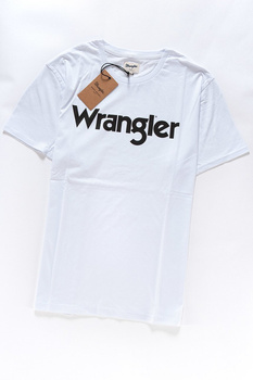 KOSZULKA WRANGLER SS LOGO TEE WHITE W7B13D312 112131397