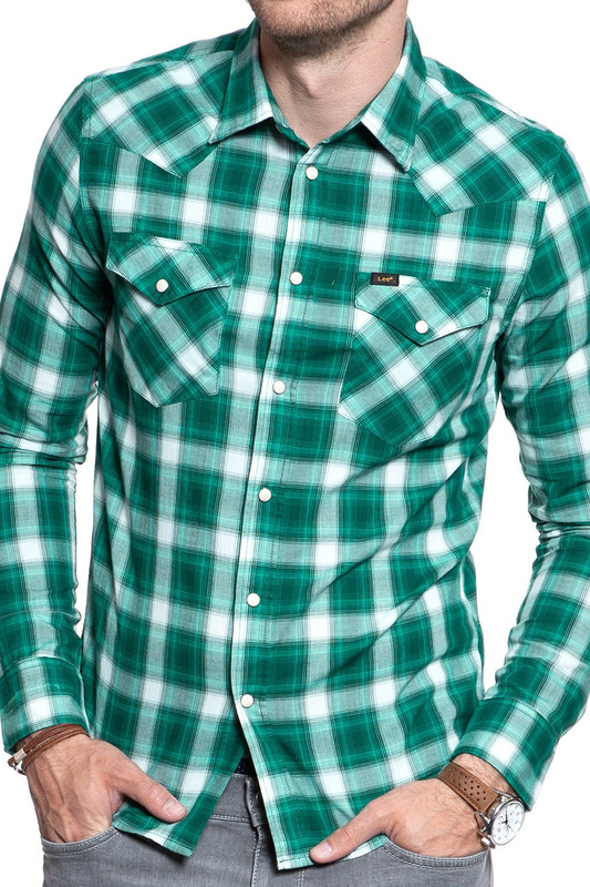 KOSZULA LEE WESTERN SHIRT EVERGREEN L643GIEB 112115349