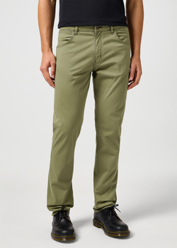 MESKIE SPODNIE WRANGLER GREENSBORO DUSTY OLIVE 112362347