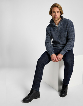 LEE MĘSKI SWETER LEE HALF ZIP KNIT MOOD INDIGO 112355674