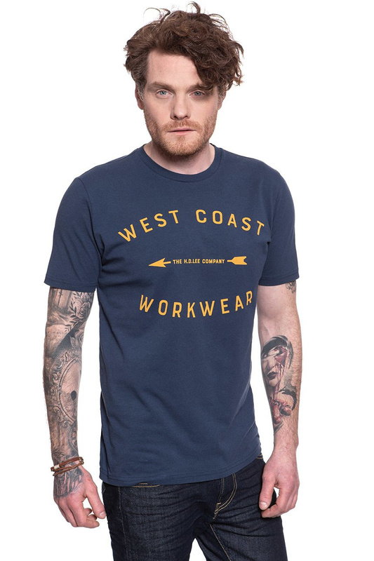LEE WORKWEAR TEE DARK NAVY L60BFENM 112113257
