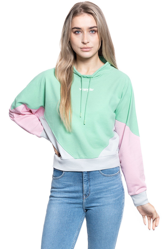 BLUZA DAMSKA WRANGLER 90'S SWEAT NEPTUNE GREEN W6P1KQG10 112130810