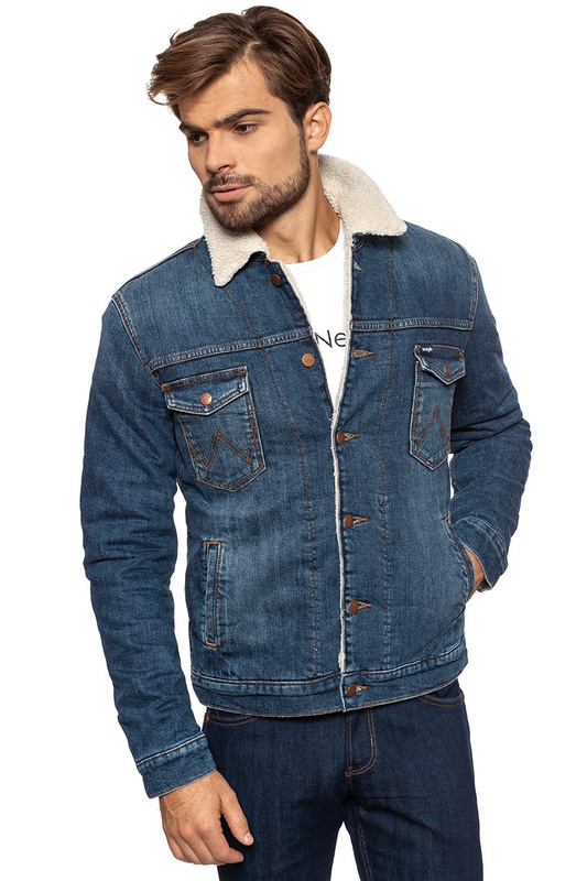 WRANGLER SHERPA JACKET BLUE NOTE W443XG96H