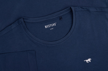 Męski T-Shirt Mustang Style Alex Dark Denim 1017337 5242