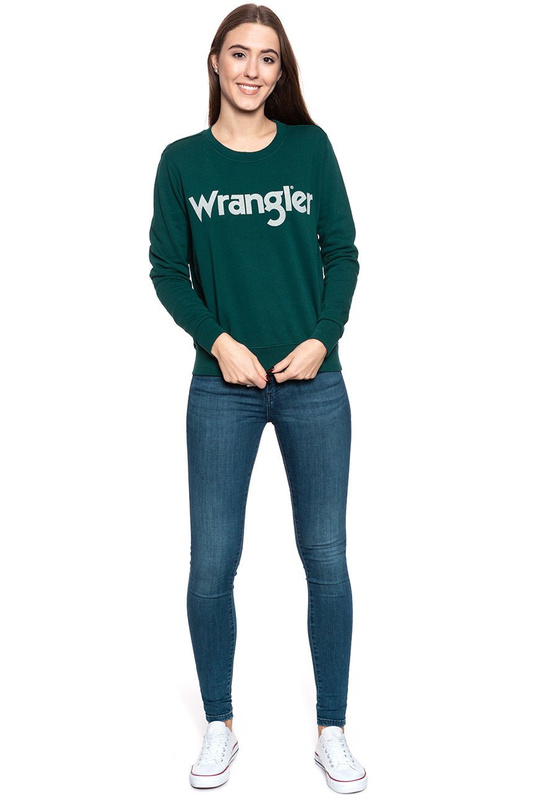 BLUZA WRANGLER LOGO SWEAT PINE W6N2HAG01 112130787