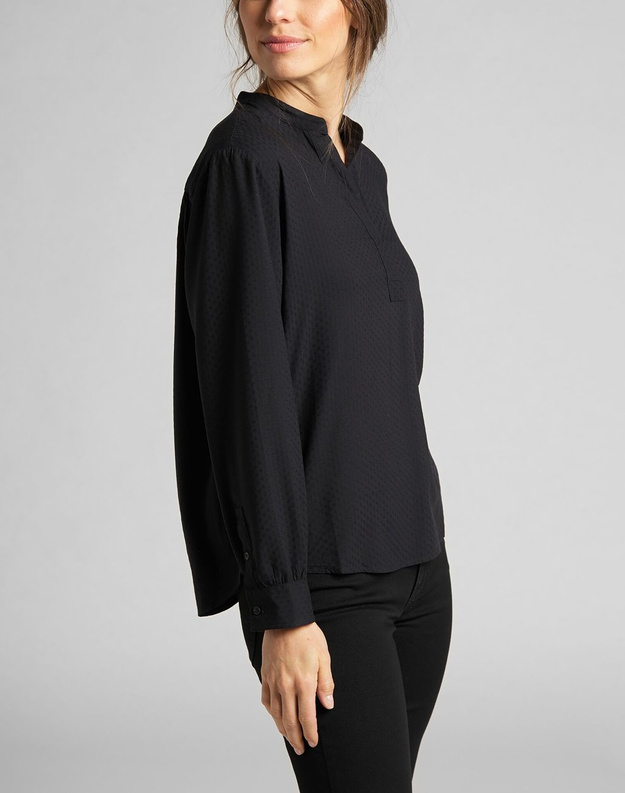 LEE ESSENTIAL BLOUSE DAMSKA KOSZULA DŁUGI RĘKAW BLACK L45EJU01 112140152