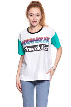 WRANGLER T SHIRT DAMSKI WREVOLUTION TEE WHITE W7386GH12 112131059