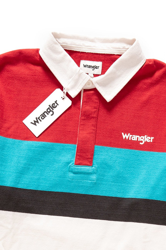 WRANGLER LS RUGBY POLO OFFWHITE W7C22GS02 112131653
