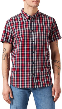 MĘSKA KOSZULA WRANGLER SS 1 PKT SHIRT NAVY W5M44M114 112130225