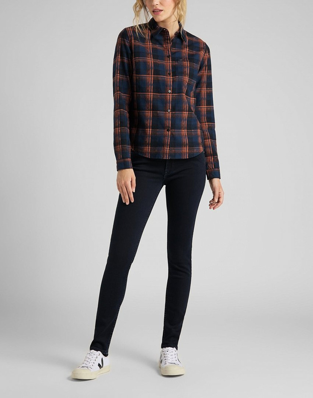 LEE ESSENTIAL REGULAR SHIRT DAMSKA KOSZULA WASHED BLUE L46AGULR 112110717