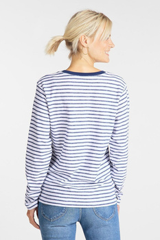 DAMSKI LONGSLEEVE LEE LONGSLEEVE TEE REGULAR FIT WASHED BLUE L41KTYLR 112109048