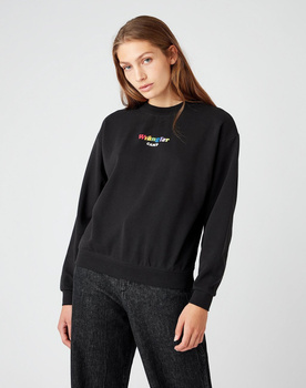 DAMSKA BLUZA WRANGLER RETRO SWEAT FADED BLACK W6N0HNXV6 112141501