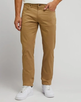 LEE MĘSKIE SPODNIE MATERIAŁOWE DAREN ZIP FLY CLAY 112345389 L707014418