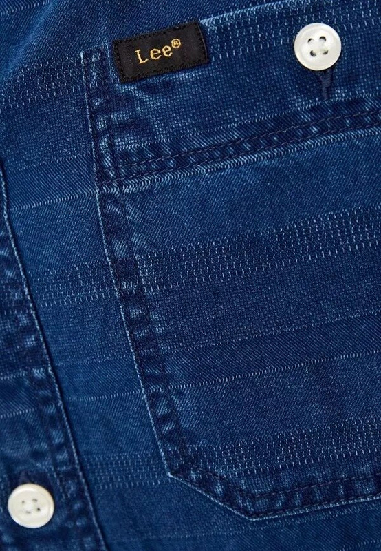 LEE ONE POCKET SHIRT MĘSKA KOSZULA MATERIAŁOWA WASHED BLUE L66NKPLR 112116585
