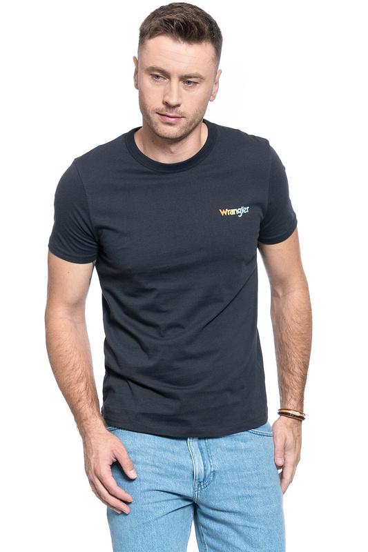 MĘSKI T-SHIRT WRANGLER SS GOOD TIMES TEE BLUE GRAPHITE W7F8FKX15 112131815