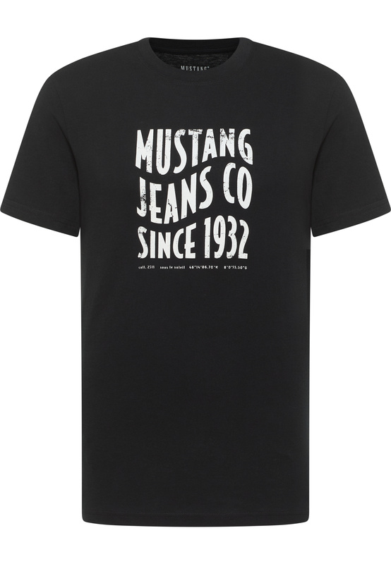 Męski T-Shirt Mustang Style Austin Black 1016272 4142