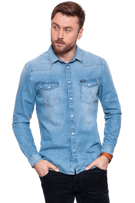 WRANGLER WESTERN DENIM SHIRT LIGHT USED W5973LWZ6 112129838