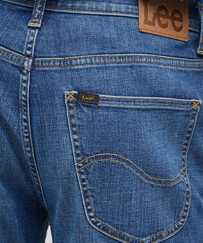 LEE BROOKLYN STRAIGHT MĘSKIE SPODNIE JEANSOWE JEANSY MID WORN KAHUN L452NLC07 112333672