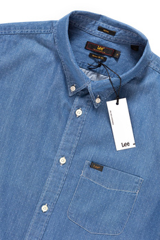 LEE BUTTON DOWN SS MEDIEVAL BLUE TALL L886JO13 112123664