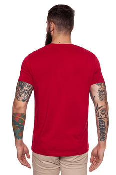 KOSZULKA WRANGLER SS LOGO TEE RED W7B13D347 112131400