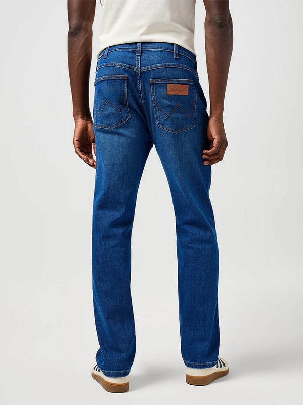 MESKIE SPODNIE JEANSOWE WRANGLER FRONTIER DIGITAL BLUE 112362454