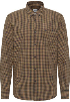 Męska Koszula Mustang Style Chester Gingham Check Brown Navy 1016087 12690