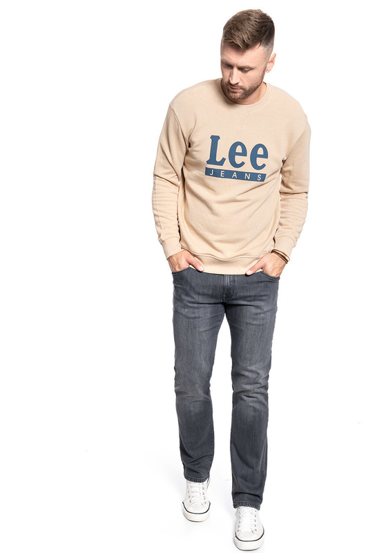BLUZA MĘSKA LEE BASIC GRAPHIC CREW DUST BEIGE L80TJBLP 112121530