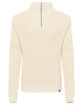 MĘSKI SWETER LEE HALF ZIP KNIT ECRU 112341695 L83Y016990