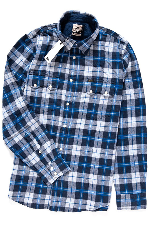 LEE RIDER SHIRT WASHED BLUE L856LNLR